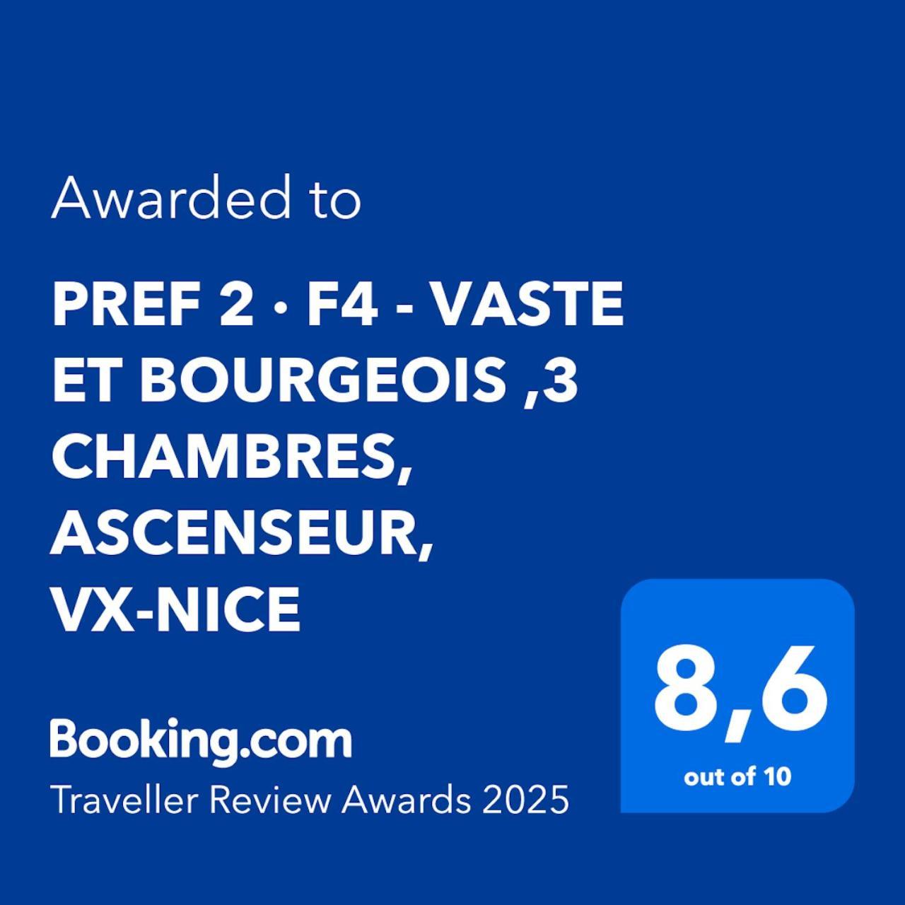 Pref 2 - F4 - Vaste Et Bourgeois ,3 Chambres, Ascenseur, Vx-Nizza Exterior foto